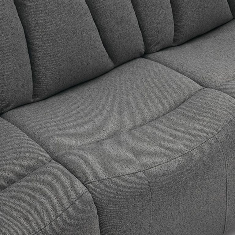 Belgrave Manual Recliner Sofa - 3 Seater - Grey - Fabric