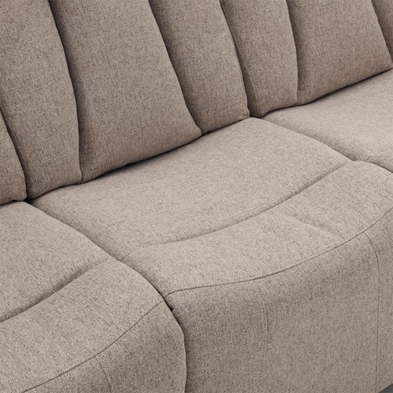 Belgrave Manual Recliner Sofa - 3 Seater - Oatmeal - Fabric