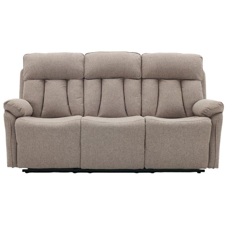 Belgrave Manual Recliner Sofa Suite - 3+1+1 Seater - Oatmeal - Fabric