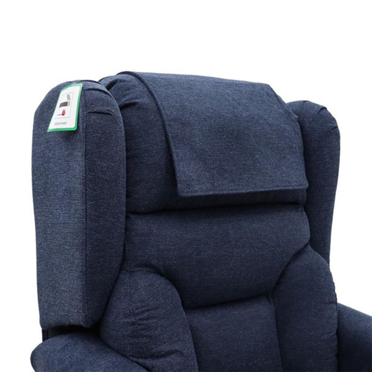 Berkshire Electric Recliner Armchair - Dual Motor - Deep Blue - Fabric