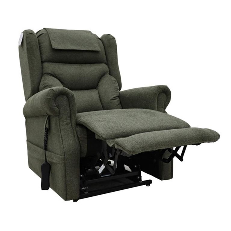 Berkshire Electric Recliner Armchair - Dual Motor - Olive - Fabric