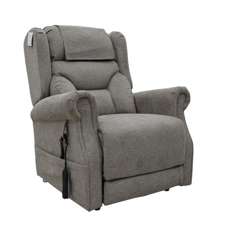Berkshire Electric Recliner Armchair - Dual Motor - Stone - Fabric