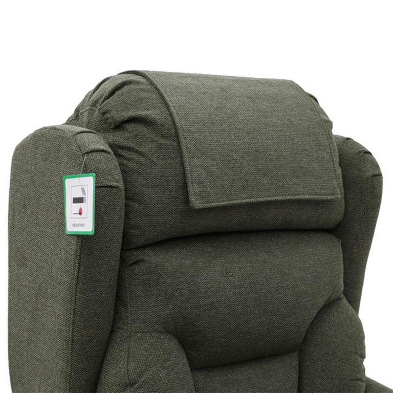 Berkshire Electric Recliner Armchair - Quad Motor - Olive - Fabric
