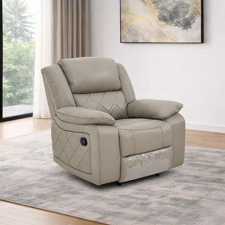 Bentley Electric Recliner Armchair - Grey Leather