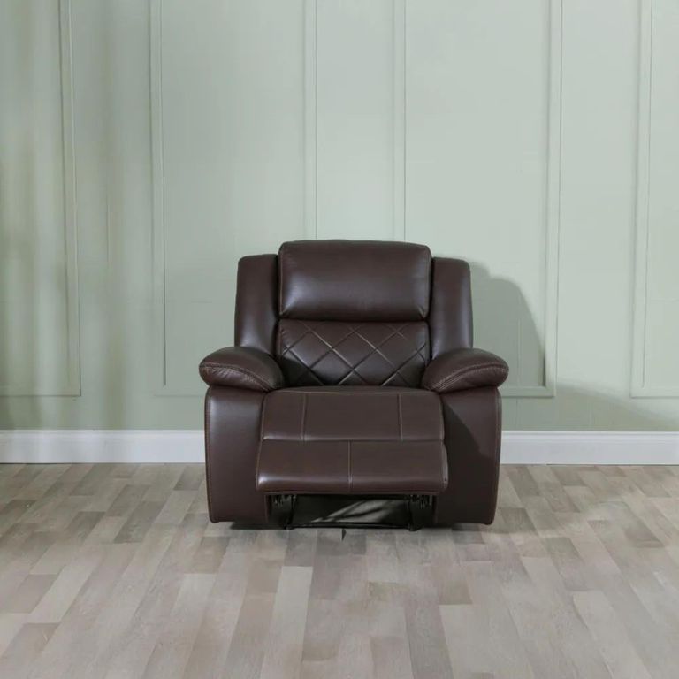Bentley Electric Recliner Armchair - Brown Leather