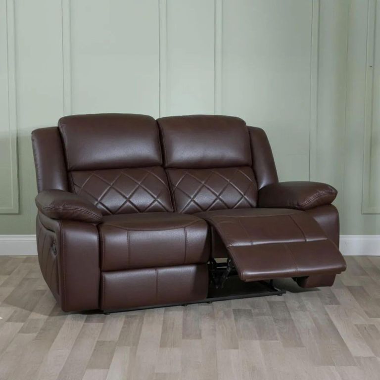 Bentley Electric Recliner Sofa - 2 Seater - Brown Leather