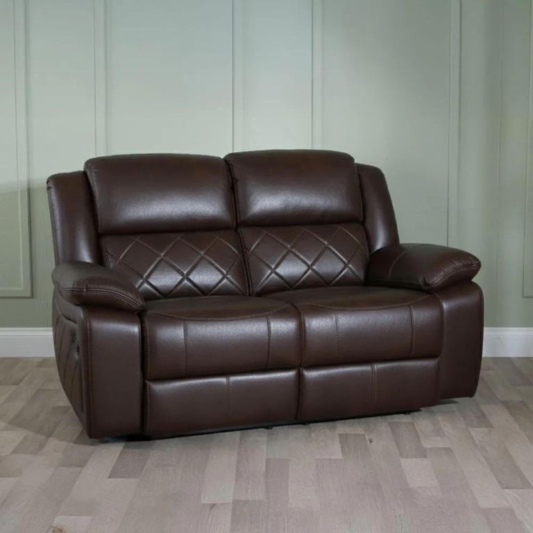 Bentley Electric Recliner Sofa Set - Brown Leather