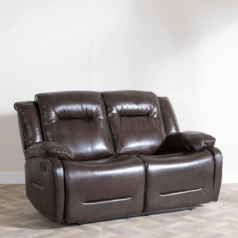 Athena Electric Recliner Sofa - 2 Seater - Dark Brown Leather