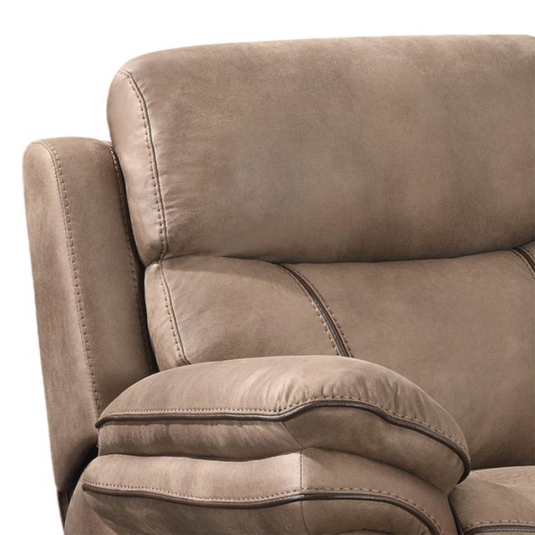 Richmond Electric Recliner Sofa - 2 Seater - Sahara - Leather Look Fabric