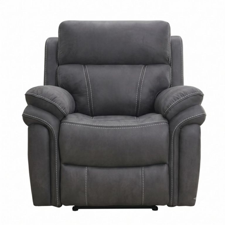 Richmond Electric Recliner Sofa Suite - 3+1+1 Seater - Charcoal - Leather Look Fabric