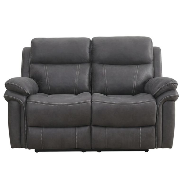 Richmond Electric Recliner Sofa Suite - 3+2 Seater - Charcoal - Leather Look Fabric