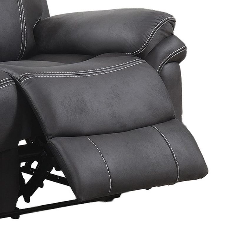 Richmond Electric Recliner Sofa Suite - 3+2 Seater - Charcoal - Leather Look Fabric