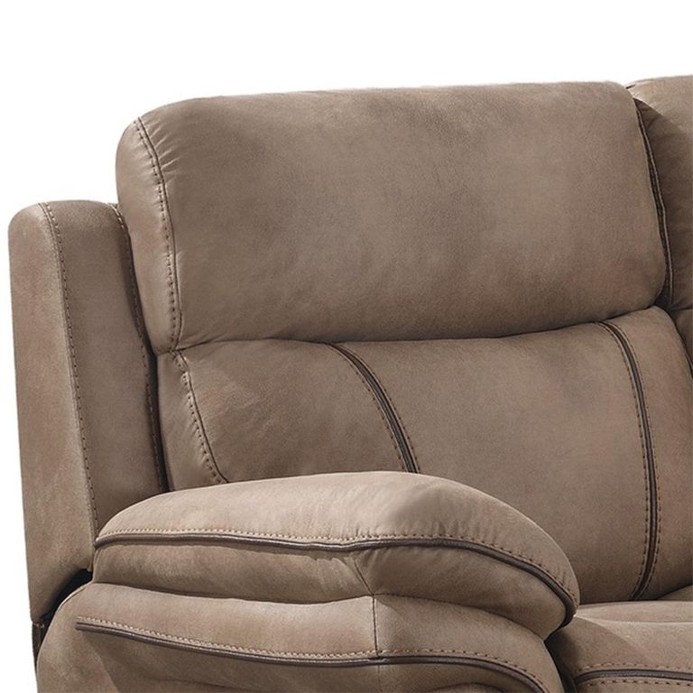 Richmond Electric Recliner Sofa Suite - 3+2 Seater - Sahara - Leather Look Fabric