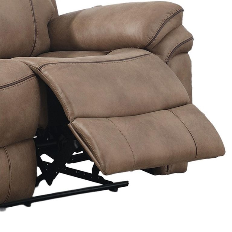 Richmond Electric Recliner Sofa Suite - 3+2 Seater - Sahara - Leather Look Fabric
