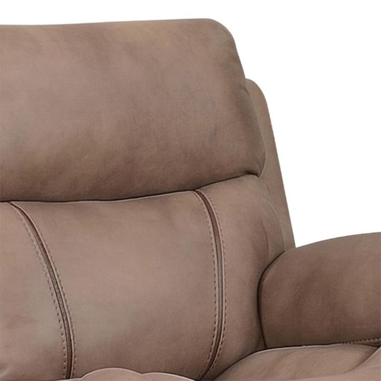 Richmond Manual Recliner Sofa - 2 Seater - Sahara - Leather Look Fabric