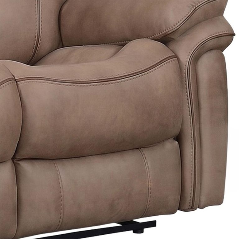 Richmond Manual Recliner Sofa - 2 Seater - Sahara - Leather Look Fabric