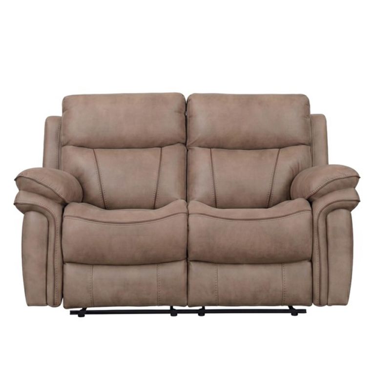 Richmond Manual Recliner Sofa - 3+2 Seater - Sahara - Leather Look Fabric