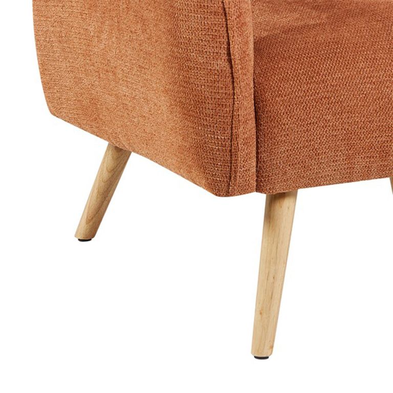Piper Accent Armchair - Rust - Fabric