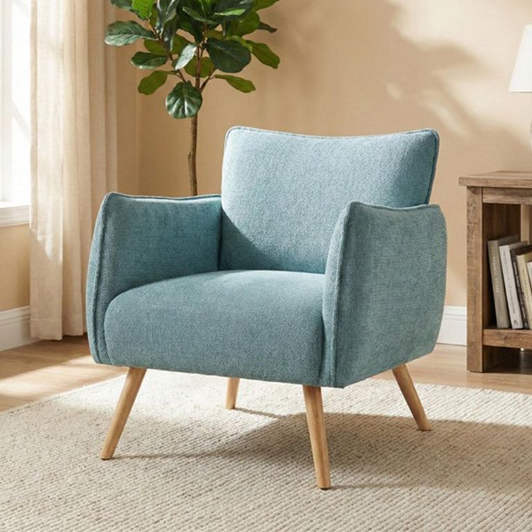 Piper Accent Armchair - Teal - Fabric