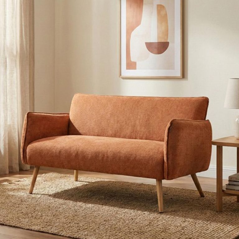 Piper Sofa - 2 Seater - Rust - Fabric