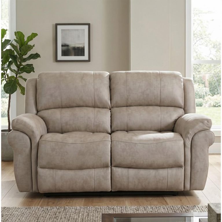Farnham Ultra Electric Recliner Sofa - 2 Seater - Stone - Fabric
