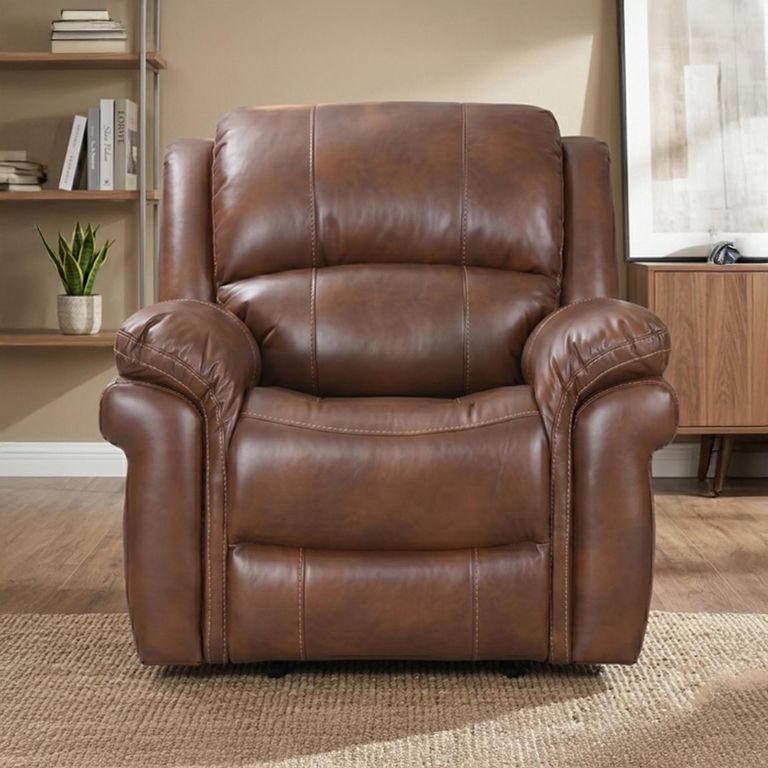 Farnham Power Electric Recliner Armchair - Tan - Leather