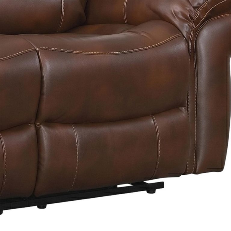 Farnham Power Electric Recliner Sofa - 2 Seater - Tan - Leather