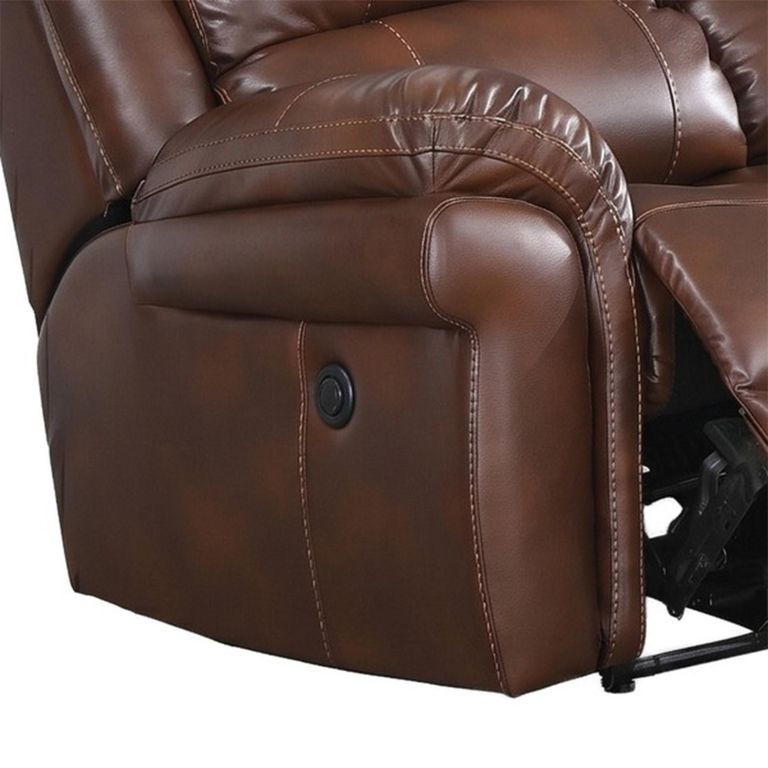 Farnham Power Electric Recliner Sofa Suite - 3+2 Seater - Tan - Leather