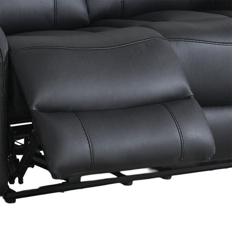 Farnham Ultra Electric Recliner Sofa - 2 Seater - Black - Fabric