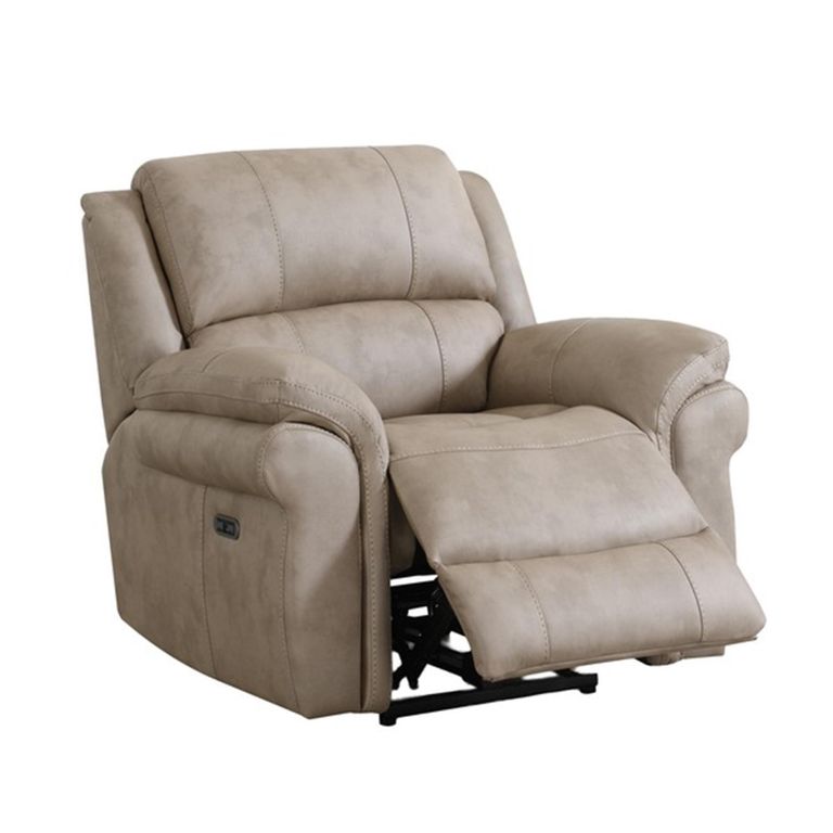 Farnham Ultra Electric Recliner Sofa Suite - 3+1+1 Seater - Stone - Fabric