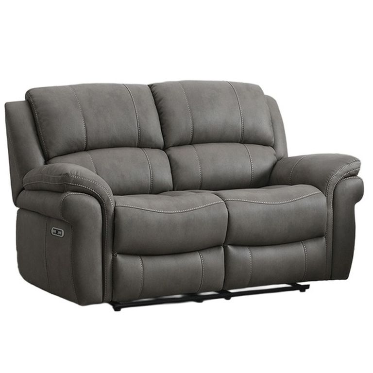 Farnham Ultra Electric Recliner Sofa Suite - 3+2 Seater - Grey - Fabric