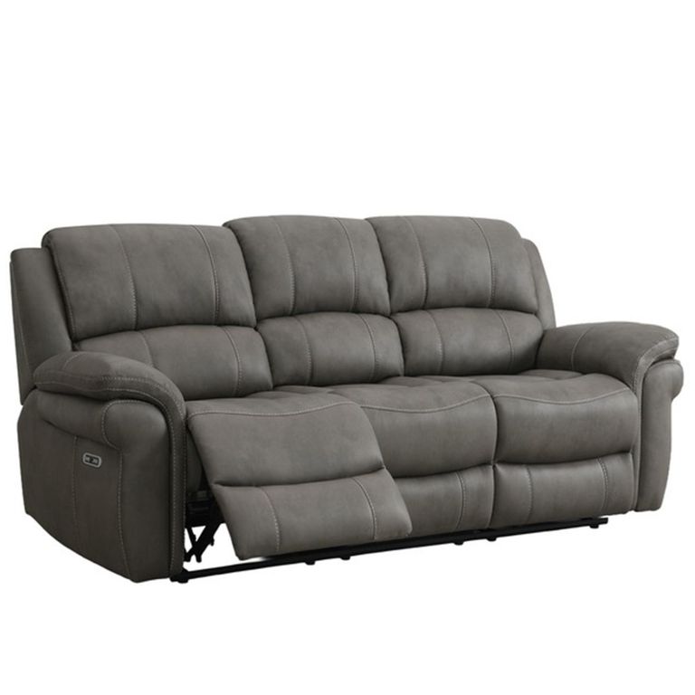 Farnham Ultra Electric Recliner Sofa Suite - 3+2 Seater - Grey - Fabric