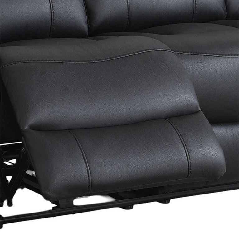 Farnham Ultra Electric Recliner Sofa - 3 Seater - Black - Fabric