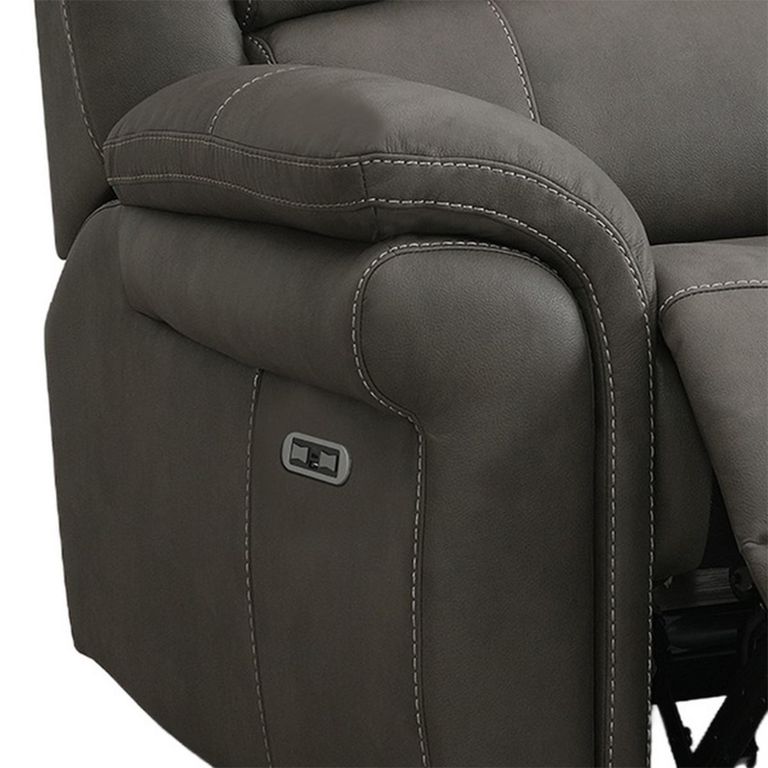 Farnham Ultra Electric Recliner Sofa - 3 Seater - Grey - Fabric