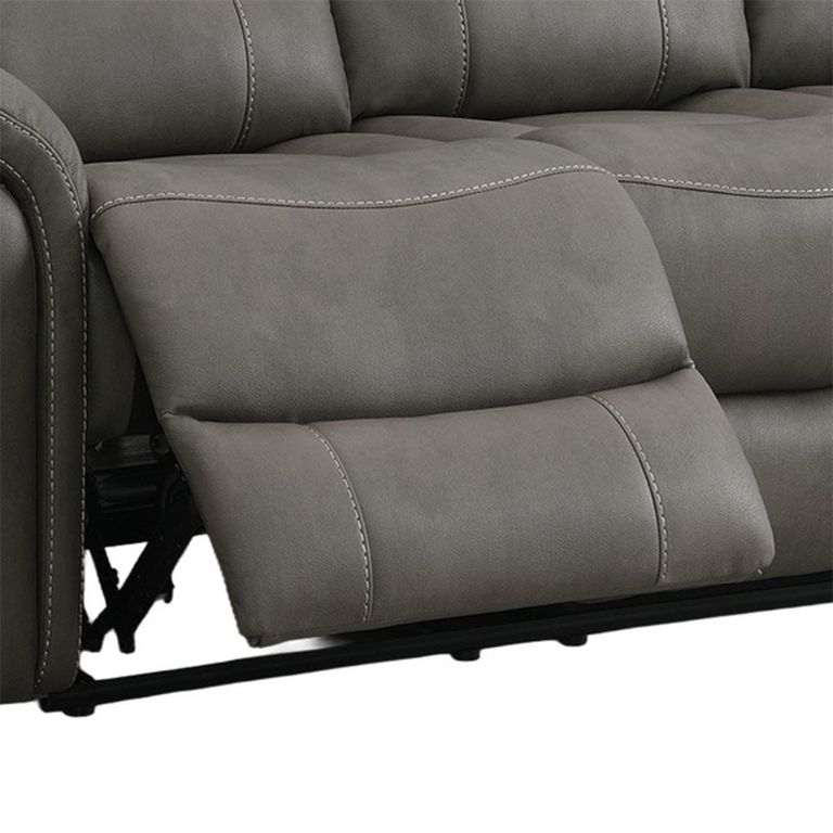 Farnham Ultra Electric Recliner Sofa - 3 Seater - Grey - Fabric