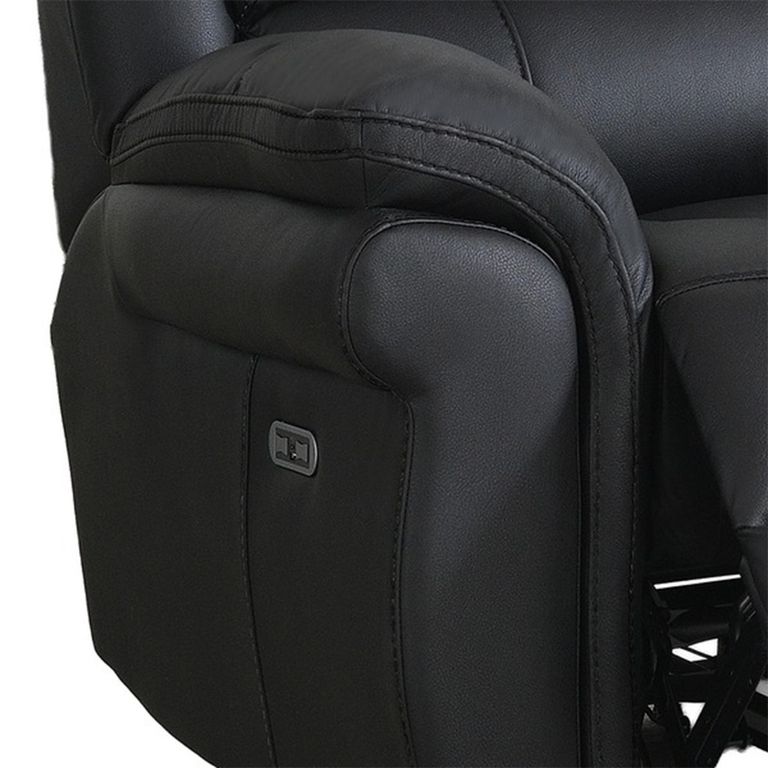 Farnham Ultra Electric Recliner Sofa Suite - 3+1+1 Seater - Black - Fabric