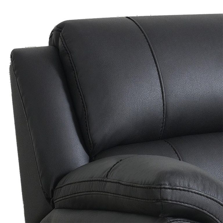 Farnham Ultra Manual Recliner Armchair - Black - Fabric