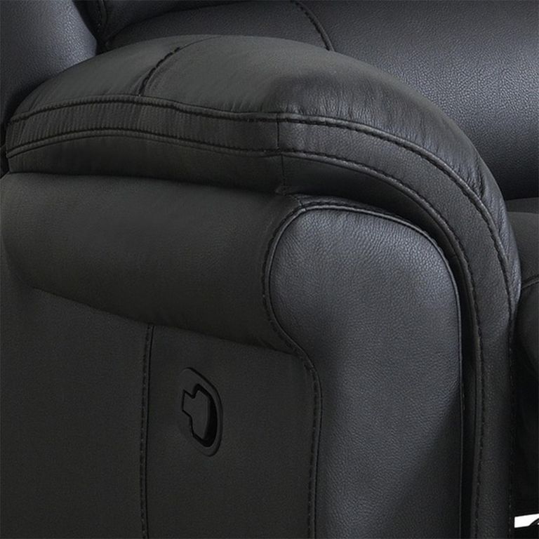 Farnham Ultra Manual Recliner Armchair - Black - Fabric