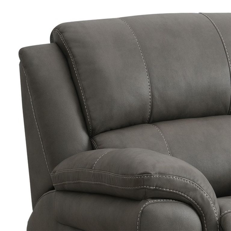 Farnham Ultra Manual Recliner Armchair - Grey - Fabric