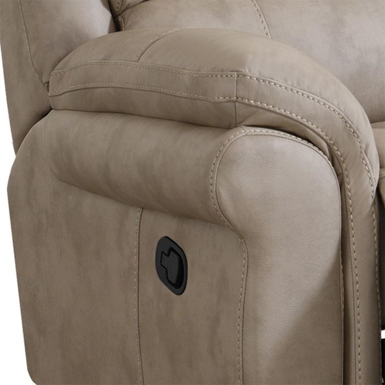 Farnham Ultra Manual Recliner Armchair - Stone - Fabric