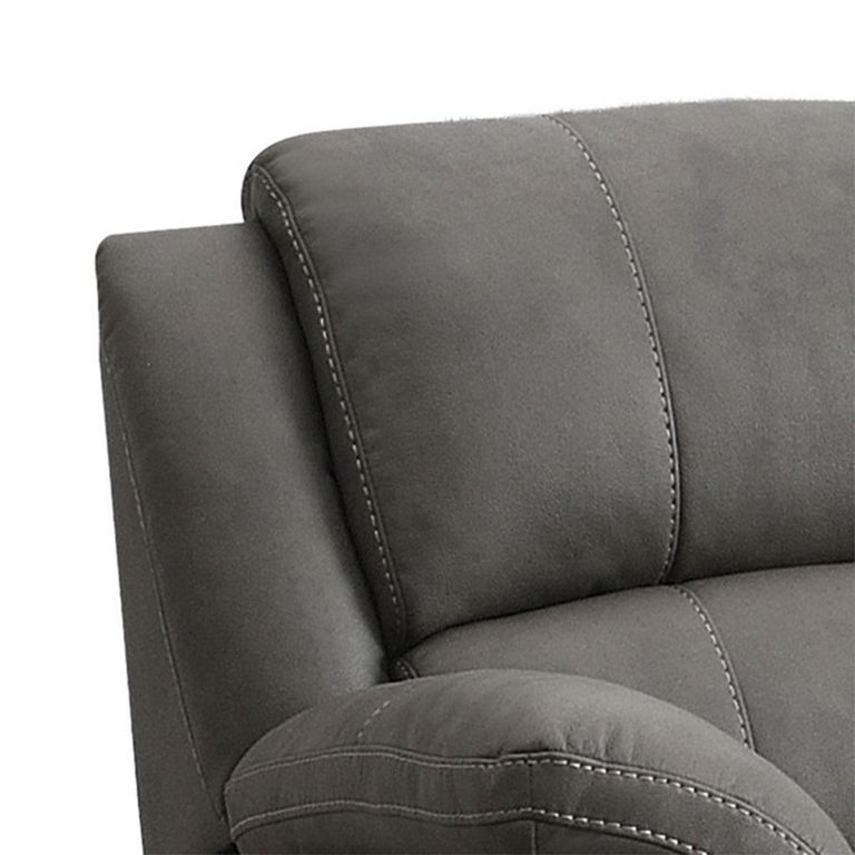 Farnham Ultra Manual Recliner Sofa - 2 Seater - Grey - Fabric