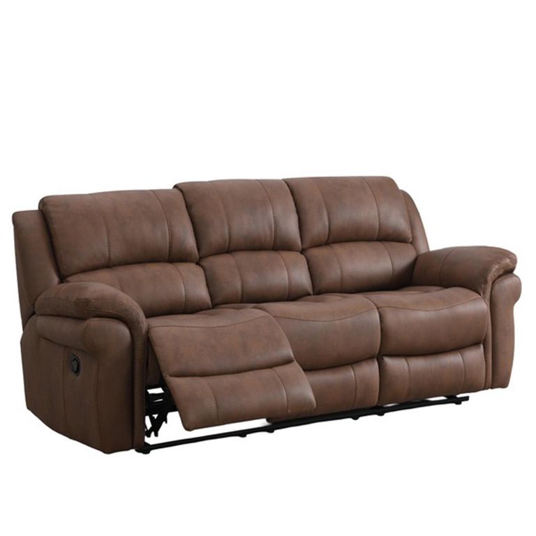 Farnham Ultra Manual Recliner Sofa Suite - 3+1+1 Seater - Tan - Fabric