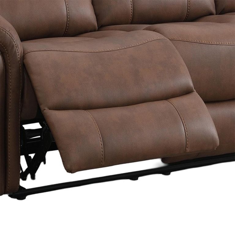 Farnham Ultra Manual Recliner Sofa Suite - 3+1+1 Seater - Tan - Fabric