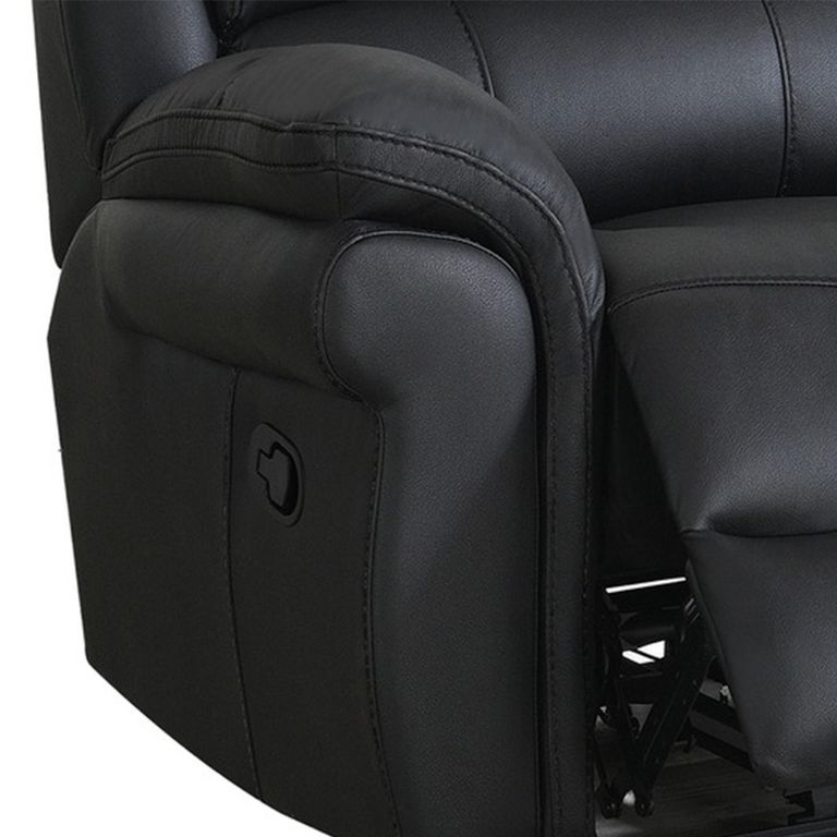 Farnham Ultra Manual Recliner Sofa Suite - 3+1+1 Seater - Black - Fabric