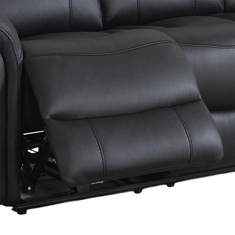 Farnham Ultra Manual Recliner Sofa Suite - 3+1+1 Seater - Black - Fabric