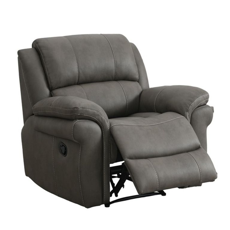 Farnham Ultra Manual Recliner Sofa Suite - 3+1+1 Seater - Grey - Fabric