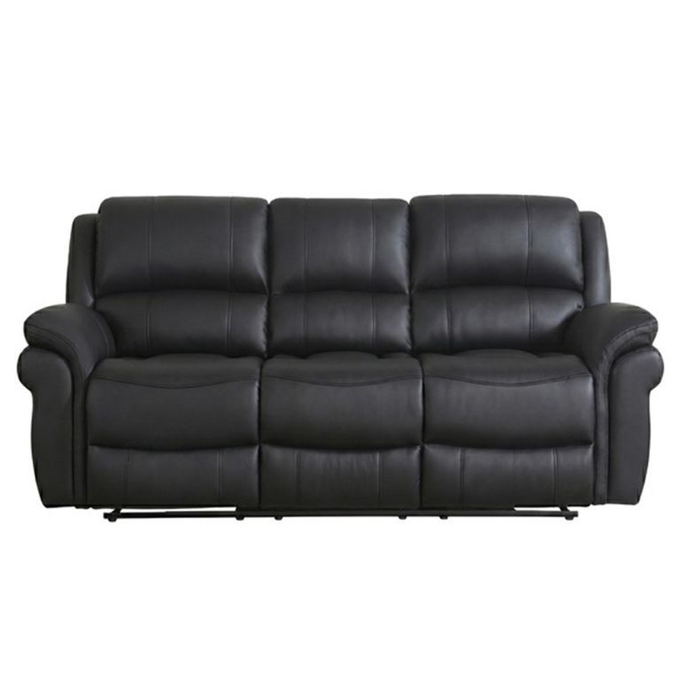 Farnham Ultra Manual Recliner Sofa Suite - 3+2 Seater - Black - Fabric