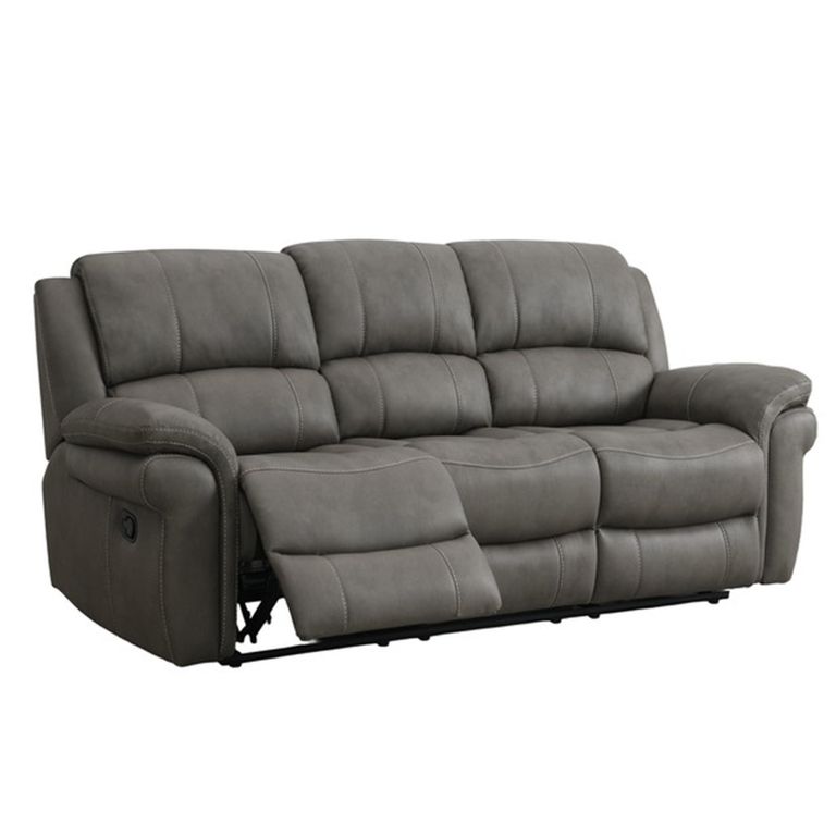 Farnham Ultra Manual Recliner Sofa Suite - 3+2 Seater - Grey - Fabric