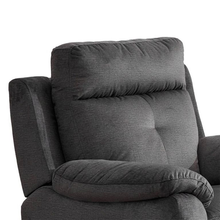 Palermo Electric Recliner Armchair - Anthracite - Fabric