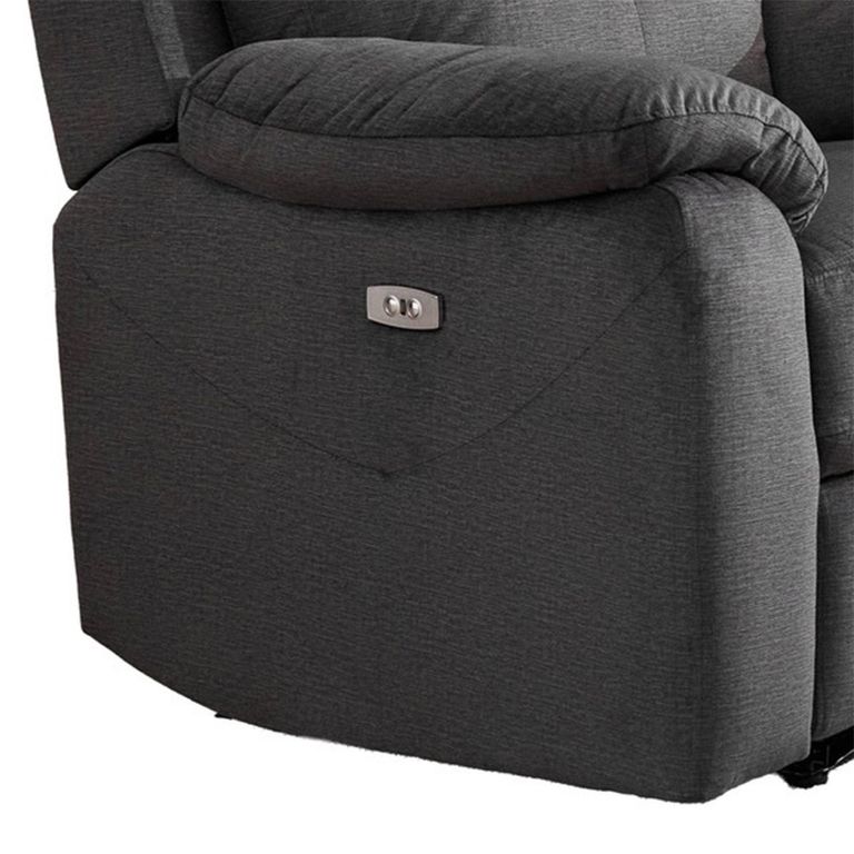 Palermo Electric Recliner Armchair - Anthracite - Fabric